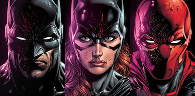 Pleins de couvertures alternative pour le comics Trois Jokers