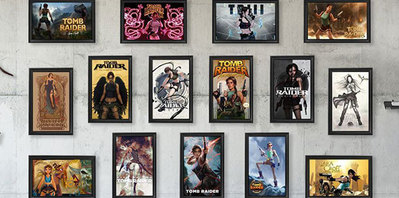 Un lot de 15 tirages d'art pour fêter les 25 ans de Tomb Raider 