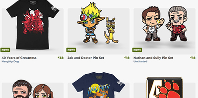 Quelques goodies Naughty Dog pour les 40 ans du studio
