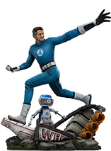 Statuette en résine de Mr. Fantastic et H.E.R.B.I.E des 4 Fantastiques par Iron Studios