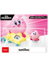 Figurine amiibo Kirby et étoile Warp dans le jeu Kirby Air Riders