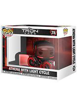 Figurine Funko Pop Movies Tron Ares d'Athena sur la moto Light Cycle