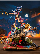 Statuette en résine de Jinx et Warwick dans 2XKO par Pure Arts