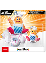 Figurine amiibo Chef Kawasaki et Étoile hop dans le jeu Kirby Air Riders