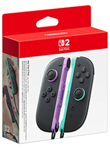 Paire de manettes Joy-Con 2 violet clair et vert clair pour Nintendo Switch 2