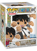 Figurine Funko Pop de Luffy attaque Gum-Gum Rafale dans One Piece
