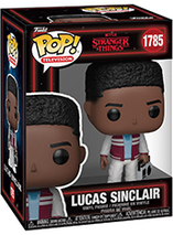 Figurine Funko Pop de Lucas Sinclair dans la saison 5 de Stranger Things