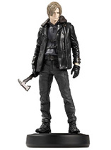 Figurine amiibo Leon dans le jeu Resident Evil Requiem