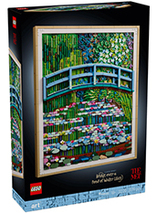 Claude Monet : le bassin aux nymphéas, harmonie verte - LEGO Art