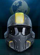 Figurine en PVC de la réplique du casque tactique B-01 (Édition endommagée au combat) dans Helldivers 2 (Dark Horse)