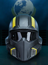 Figurine en PVC de la réplique du casque tactique B-01 dans Helldivers 2 (Dark Horse)