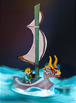 Figurine en résine de Link sur Le Roi des Lions Rouges dans Link: The Wind Waker par F4F