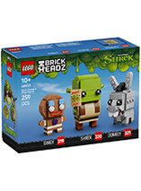 Figurines de Shrek, l’Âne et Ti Biscuit - LEGO BrickHeadz