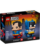 Figurines LEGO BrickHeadz DC Superman et Batman Âge d'or