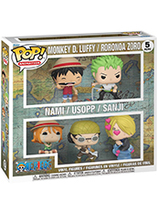 Pack de 5 figurines Funko Pop One Piece de l'équipage au chapeau de paille