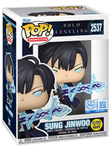 Figurine Funko Pop fluorescente de Sung Jinwoo (avec épée) dans Solo Leveling
