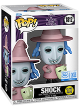 Figurine Funko Pop fluorescente de Shock dans L'Étrange Noël de monsieur Jack