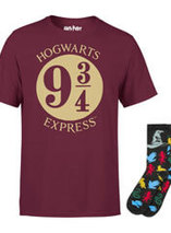 Le lot T-shirt Harry Potter + une paire de chaussette est en promo