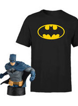 Le lot DC Comics T-shirt + Buste Eaglemoss Batman est en promo
