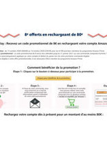 8€ offerts en créditant 80€ sur son compte Amazon