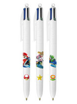 Le lot de 3 Stylos BIC 4 couleurs Mario Kart est en promo