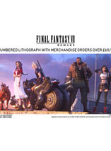 Une lithographie de l’artwork Final Fantasy VII Remake est offerte
