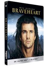 Le steelbook édition limitée blu-ray 2D+4K de Braveheart est en promo