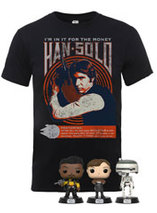 Lot Star Wars : Solo T-shirt + Funko Pop en promo