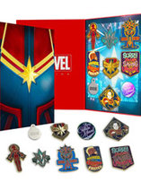 Le coffret 9 pin’s de Captain Marvel est en promo