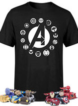 Le T-shirt Avengers + 6 Stylo et mini voiture a ressort sont en promo