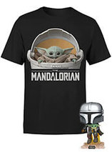 La figurine Funko Pop + le T-shirt officiel The Mandalorian sont en promo