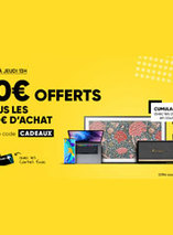 10€ offerts tous les 100€ d’achats sur la Fnac (2019)