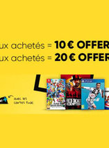 10€ ou 20€ offerts en CC pour l’achat de 2 ou 3 jeux