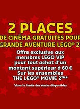 2 places de ciné “offertes” pour La Grande Aventure LEGO 2