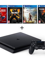 Un bundle PS4 Slim 1To + 5 jeux est en promo
