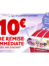 10€ de remise immédiate dès 50€ d’achat sur Toys R Us