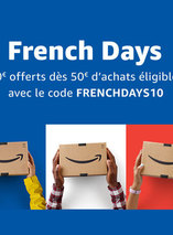10€ de réduction sur Amazon à partir de 50€ d’achats