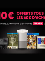 10€ offerts en CC tous les 60€ d’achats sur la Fnac !