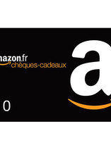 10€ offerts pour l’achat de 50€ de chèques-cadeaux sur Amazon.fr