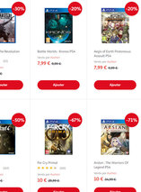 Petite sélection de jeux PS4 en promo à moins de 10€ sur Auchan