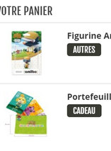Un porte-cartes animl crossing offert pour l’achat d’une amiibo à moins de 5€