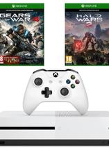 La Xbox One S 500 Go + Gears of War 4 + Halo Wars 2 + 1 manette et abo 3mois Xbox Live à moins de 250€ !