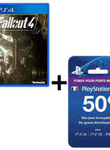 Pack Fallout 4 sur PS4 + Carte PSN 50€