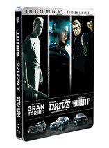 Coffret Gran Torino + Drive + Bullitt Édition Limitée boîtier SteelBook en blu-ray
