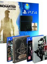 Pack PS4 + Uncharted Collection + Assassin’s Creed Syndicate + Metal Gear Solid V The Phantom Pain + 2 steelbook