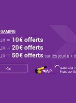 de 10€ à 50€ offerts en bon d’achat avec la carte Fnac Gaming