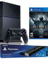Pack PS4 1 To Noire + Diablo 3 Jeu PS4 + Présentoir vertical console PS4