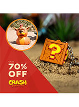 Promo sur les goodies Crash Bandicoot sur Just Geek