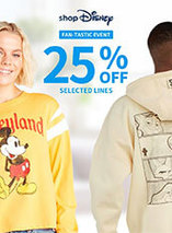 -25% sur une sélection d'articles sur le shop Disney