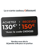 La carte cadeau Cdiscount est en promo